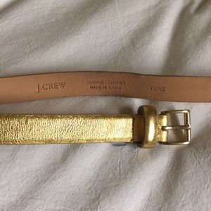 J. Crew gold belt